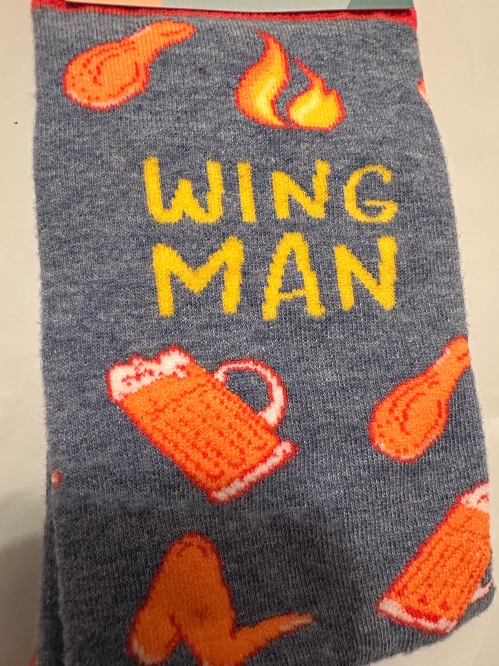 🔥🍗 Uptown Sox “Wing Man” Unisex Novelty Socks – New With Tags 🍗🔥 - Picture 3 of 5